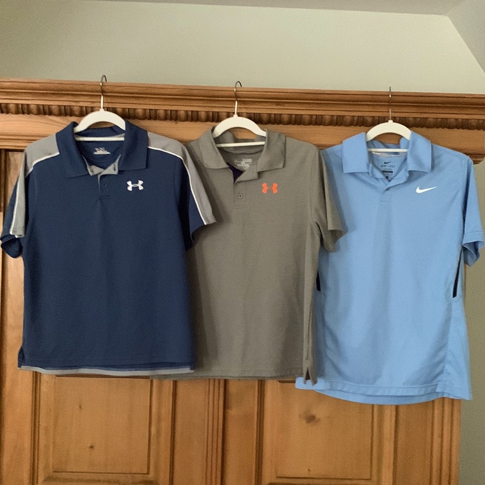 Set of 3 Youth Polo/Golf Shirts, Size YXL